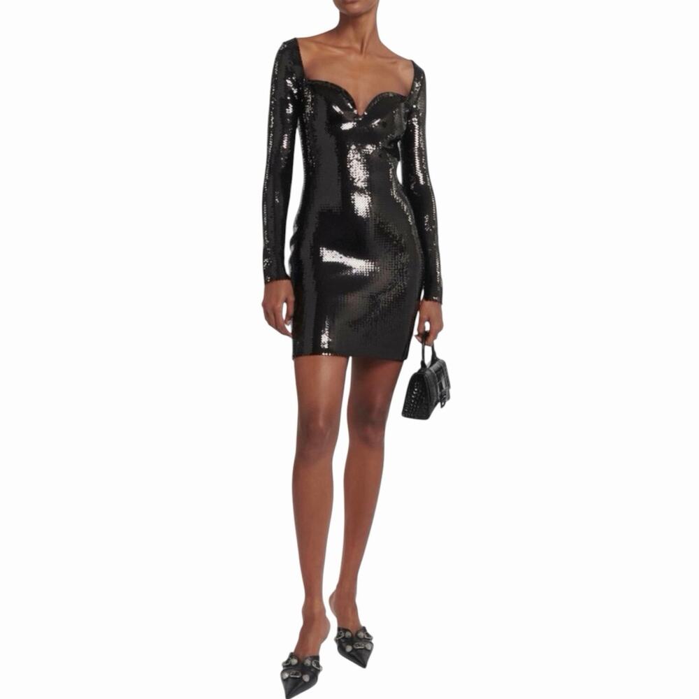 BALENCIAGA
Sequined Stretch-Crepe Mini Dress